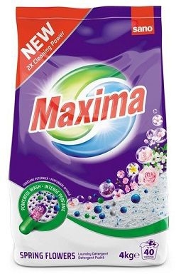 Detergent pudra Sano Maxima, Spring Flowers, 40 spalari, 4KG