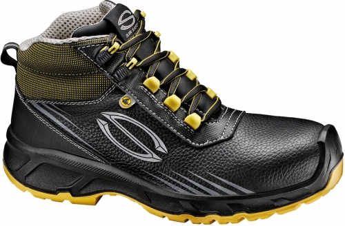 Bocanci de protectie Fenice CPS S3S, negru/galben, Sir Safety