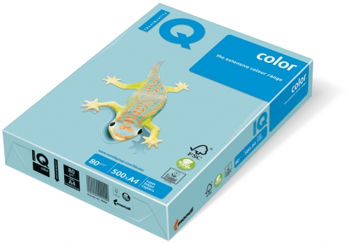 Carton IQ color pastel A3 medium blue 160 g/mp, 250 coli/top
