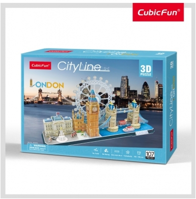 Puzzle 3D Londra 107 Piese Cubicfun