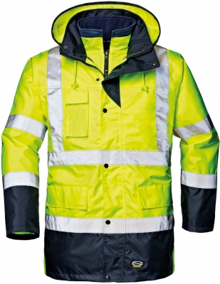 Jacheta motorway split, galben/albastru Hi-Vis, Sir Safety