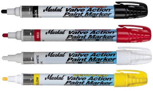 Marker cu vopsea lichida Certified Valve Action Markal