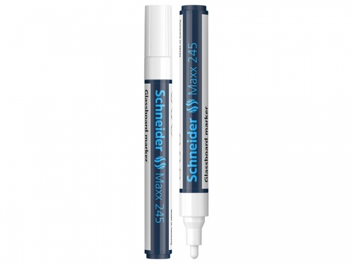 Marker pentru sticla Maxx 245, culoare alb, Schneider 