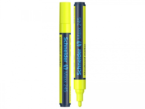 Marker pentru sticla Maxx 245, culoare galben, Schneider 