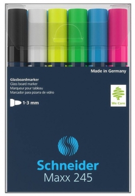 Marker pentru sticla Maxx 245 6 buc/set Schneider