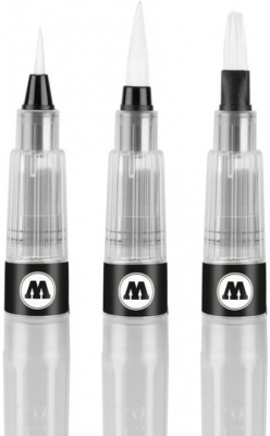 Pensula cu rezervor, diferite dimensiuni, Aqua Squeeze Basic 3 buc/set Molotow