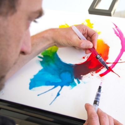 Pensula cu rezervor, diferite dimensiuni, Aqua Squeeze Basic 6 buc/set Molotow