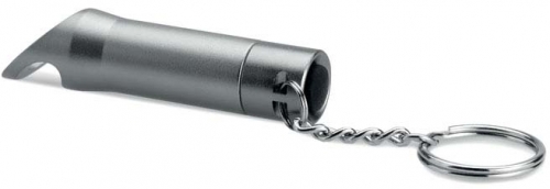 Breloc din metal tip lanterna LED cu 3 baterii 