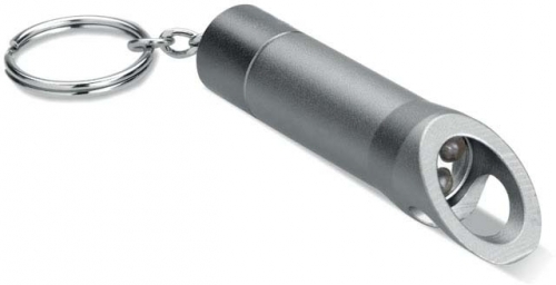 Breloc din metal tip lanterna LED cu 3 baterii 