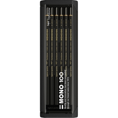 Creioane grafit, 2B, MONO 100, 12 buc/set Tombow