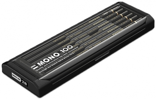 Creioane grafit, 2B, MONO 100, 12 buc/set Tombow