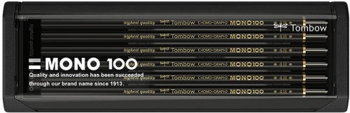 Creioane grafit, 4H, MONO 100, 12 buc/set Tombow