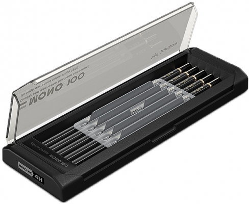Creioane grafit, 4H, MONO 100, 12 buc/set Tombow