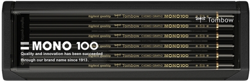 Creioane grafit, 6B, MONO 100, 12 buc/set Tombow