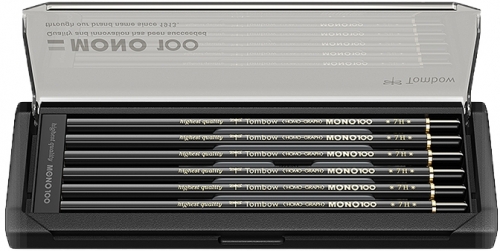 Creioane grafit, 7H, MONO 100, 12 buc/set Tombow