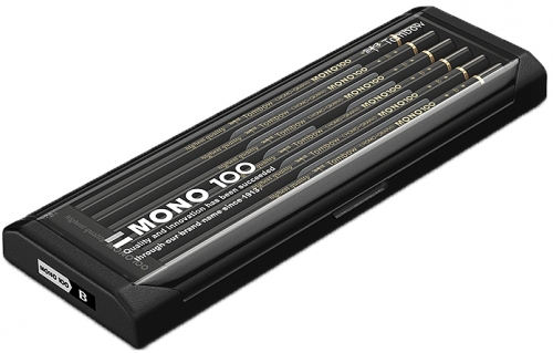 Creioane grafit, B, MONO 100, 12 buc/set Tombow