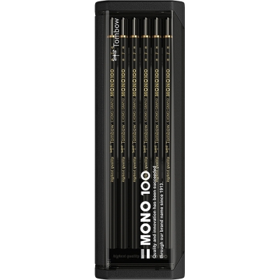 Creioane grafit, F, MONO 100, 12 buc/set Tombow