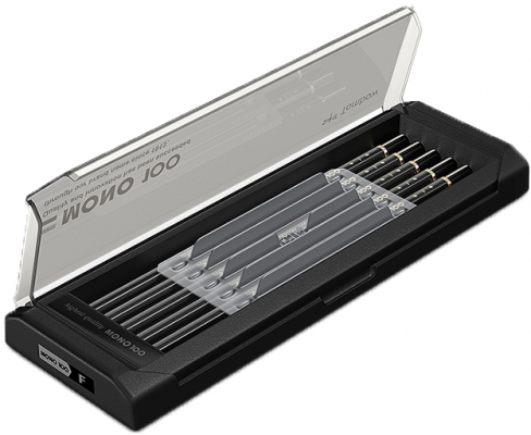 Creioane grafit, F, MONO 100, 12 buc/set Tombow