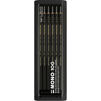 Creioane grafit, H, MONO 100, 12 buc/set Tombow