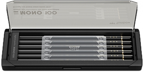 Creioane grafit, H, MONO 100, 12 buc/set Tombow