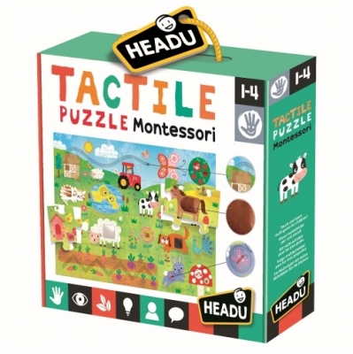 Montessori Puzzle Tactil Headu