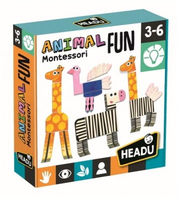 Montessori Animalute Tactile Amuzante Headu