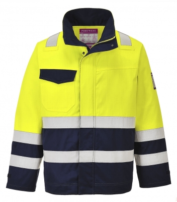 Jacheta Hi-Vis, galben/navy, regular, Modaflame, Portwest