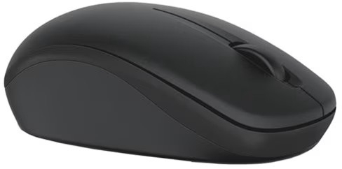 Mouse wireless Dell WM126, optic, 1000 DPI, receptor USB, negru