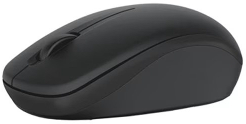 Mouse wireless Dell WM126, optic, 1000 DPI, receptor USB, negru