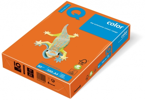 Hartie copiator IQ Color neon A4 80 g/mp, 500 coli/top, Mondi