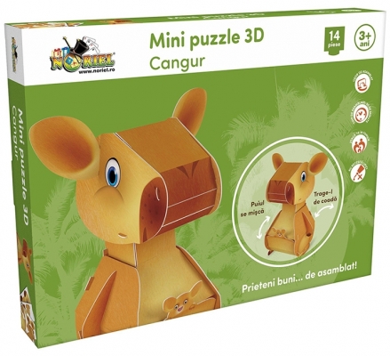 Mini puzzle 3D Cangur Noriel