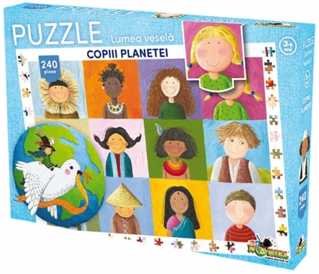 Puzzle Lumea Vesela Copiii planetei, 240 piese Noriel 