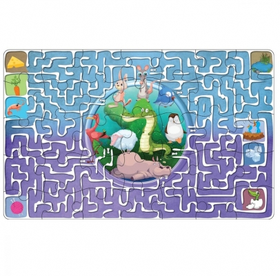 Puzzle Labirintul animalelor, 35 piese Noriel