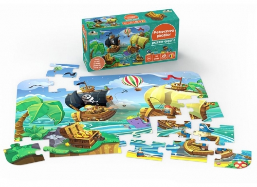 Puzzle Gigant Petrecerea Piratilor, 30 piese Noriel