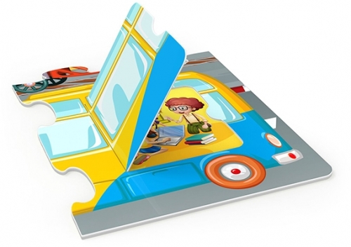 Puzzle cu surprize Vehicule 36 piese Noriel