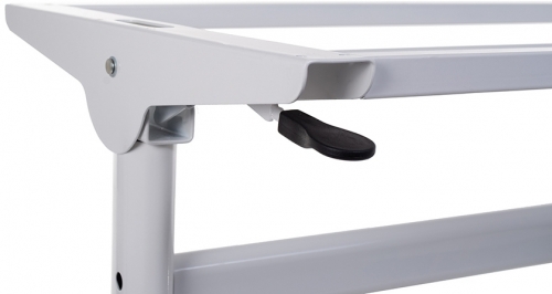 Cadru de birou cu inclinare alb/crom, 155 cm, Stema partner 