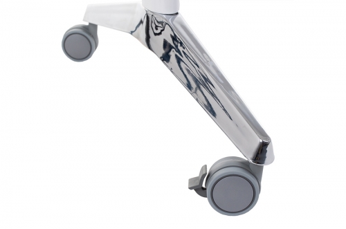 Cadru de birou cu inclinare alb/crom, 155 cm, Stema partner 