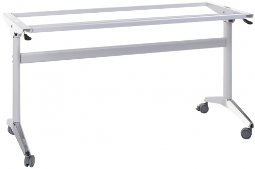 Cadru de birou cu inclinare alb/crom, 155 cm, Stema partner 