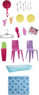 Papusa cu casa si accesorii Barbie
