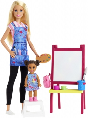 Papusa Cariere - Set profesor de desen Barbie