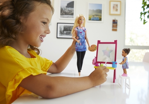 Papusa Cariere - Set profesor de desen Barbie