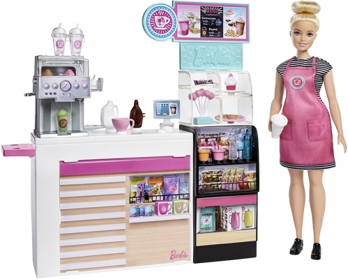 Papusa cu accesorii Cafeneaua Barbie