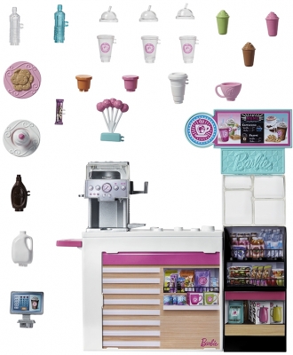 Papusa cu accesorii Cafeneaua Barbie