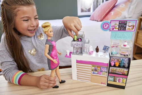 Papusa cu accesorii Cafeneaua Barbie