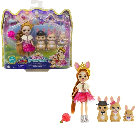 Papusa Royal cu animalute - familia iepurasilor Enchantimals