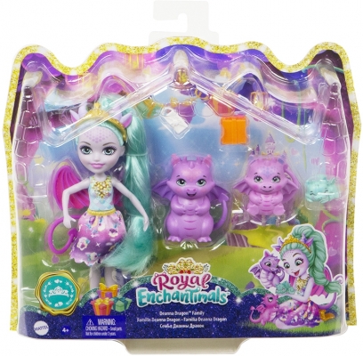 Papusa Royal cu animalute - familia dragonilor Enchantimals
