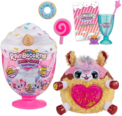 Papusa surpriza Unicornul Curcubeu Shake cu surprize Rainbocorns