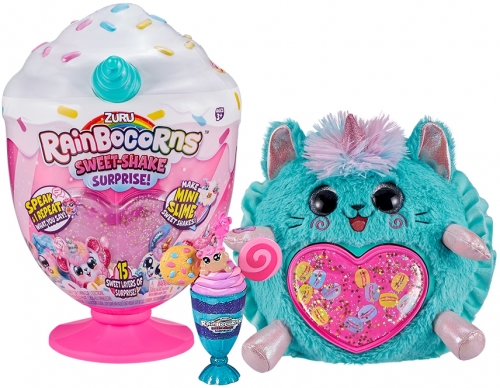 Papusa surpriza Unicornul Curcubeu Shake cu surprize Rainbocorns