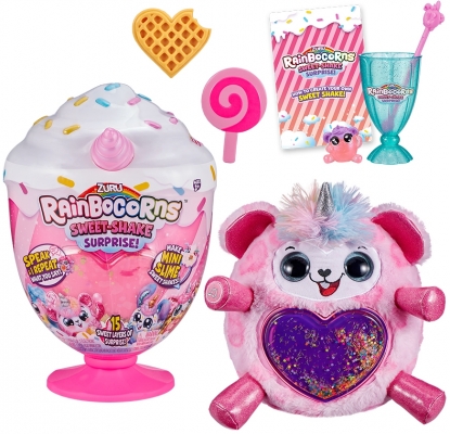 Papusa surpriza Unicornul Curcubeu Shake cu surprize Rainbocorns