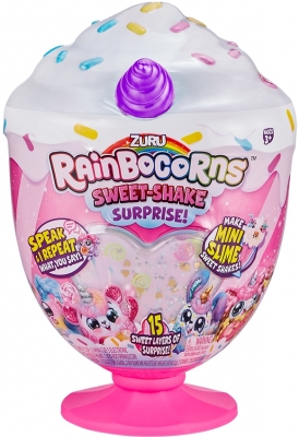 Papusa surpriza Unicornul Curcubeu Shake cu surprize Rainbocorns